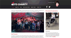 Desktop Screenshot of dtdcharity.com