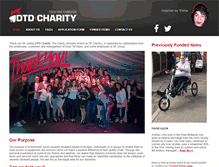 Tablet Screenshot of dtdcharity.com